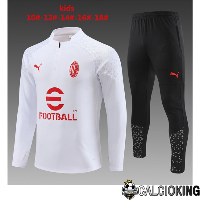 Personalizza Tuta De Calcio AC Milan Bambino 2023 2024 2025 Poco Prezzo